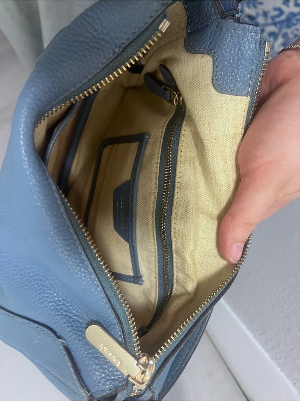 kate spade pebbled leather